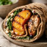 Grilled Peach Chicken Wrap High Protein