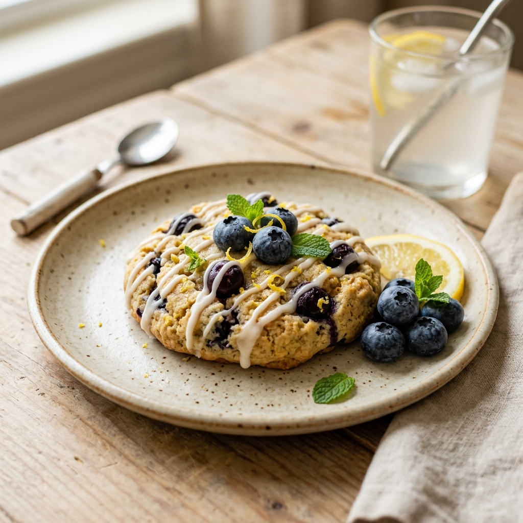 Protein Summer Cookies Lemon Blueberry