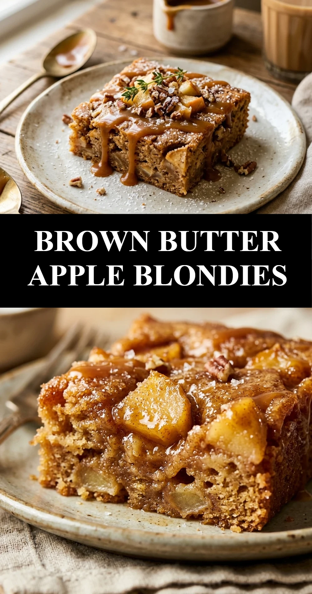 Brown Butter Apple Blondies