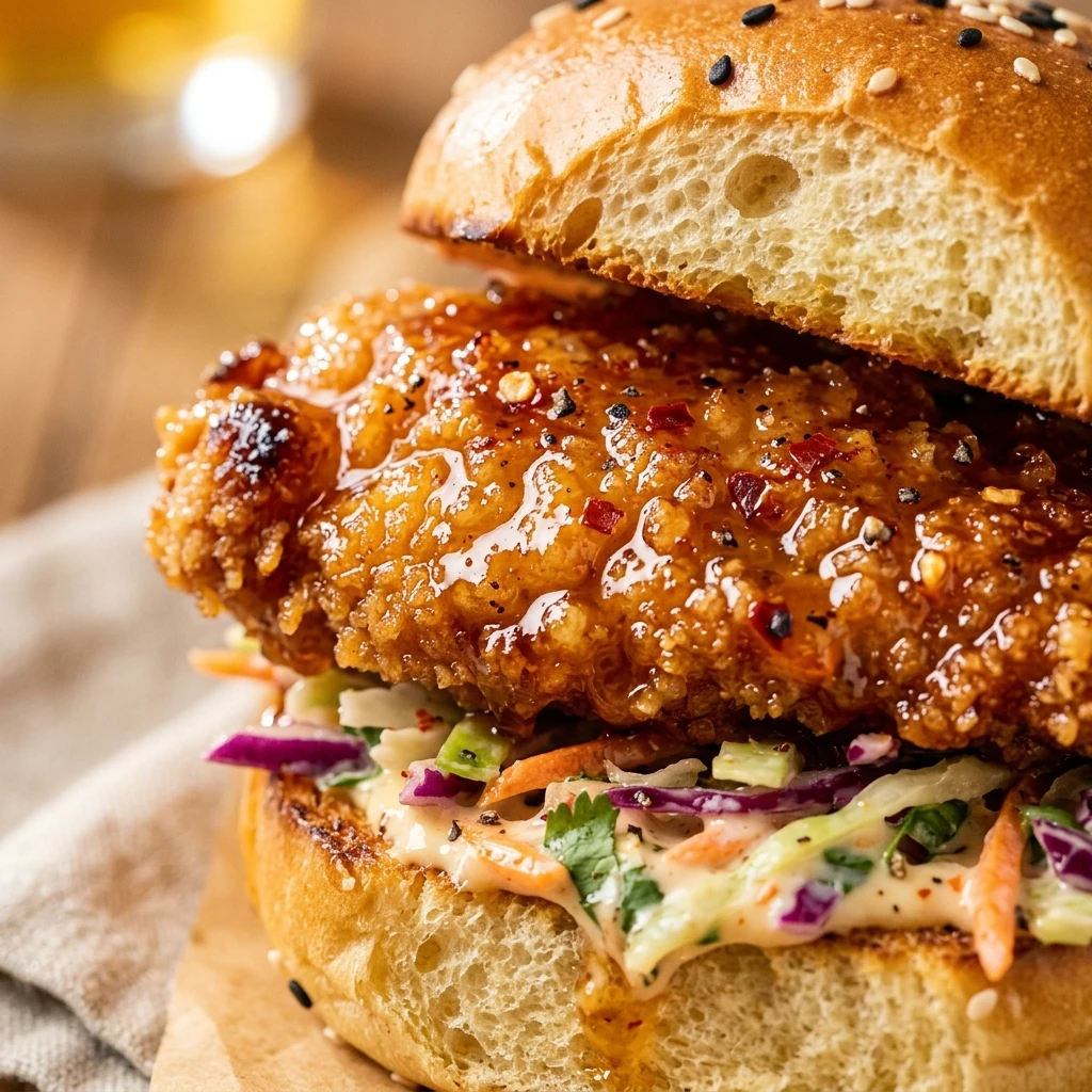 Spicy Honey Chicken Sliders